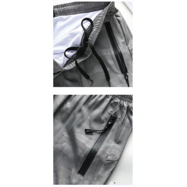                  Seasonal Thin Outdoor Sports Shorts Men&prime;s Quick Drying Basketball Pants Fitness Casual Shorts Fake 2 Pieces             