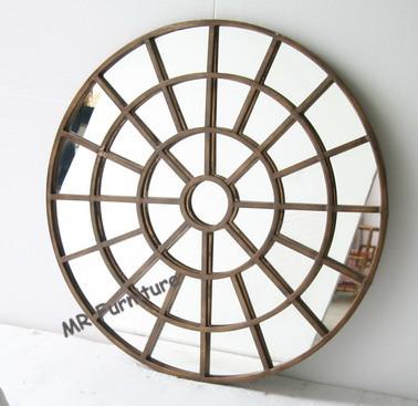 Contemporary Metal Metal Mirror Wall Decor Strong Durable Material