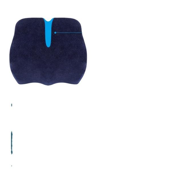 Ergonomic Memory Foam Coccyx Support Car Seat Cushion Wave Design Customized for Comfort