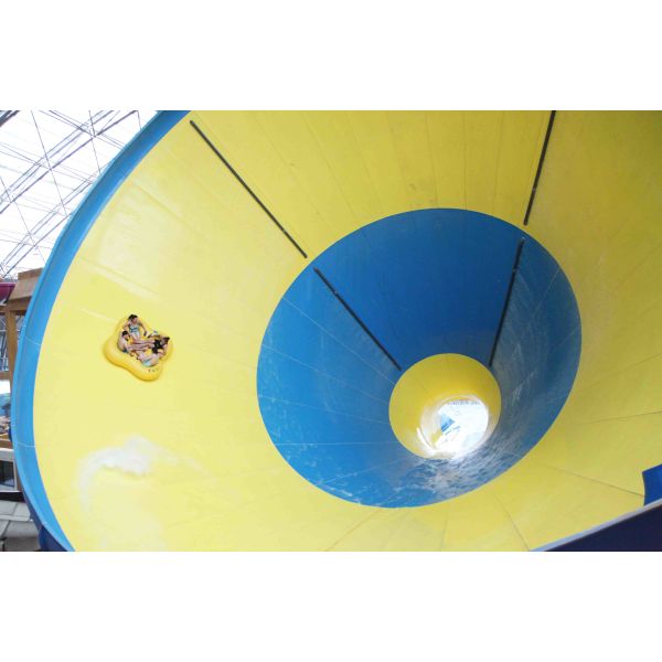 Fiberglass Custom Water Slides with 720 Riders Per Hour Capacity and 14.6m Platform Height for Water Parks