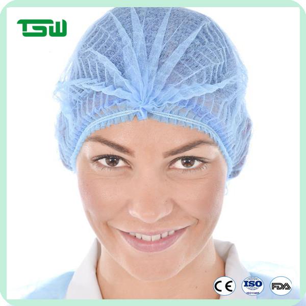 10g 12g 14g Non Woven Disposable Nurse Hair Cap Muti Color