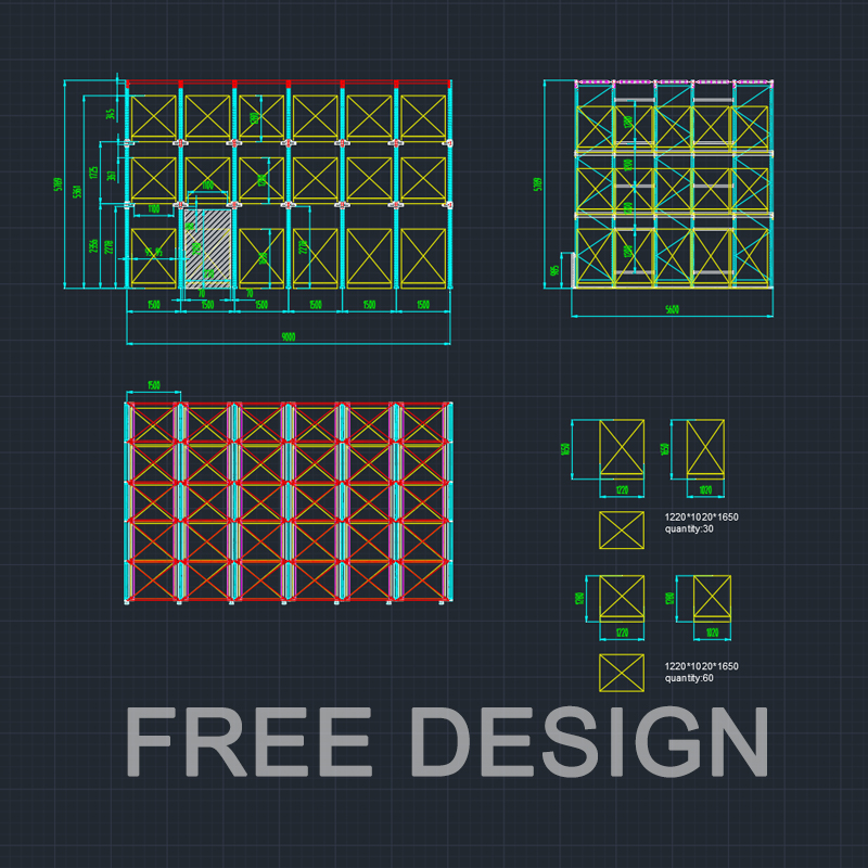 High-Density 5-Level Durable Drive-In Pallet Racking, Steel Storage Racking with Through Racking for Optimized Space Utilization