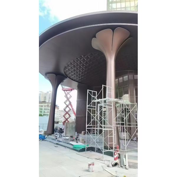 2Panneaux simples en aluminium décoratif de 0,5 mm d'épaisseur pour les vitrines des hôtels