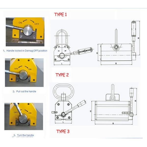 Strong Permanent Neodymium Magnet 600kg Magnetic Lifter for Lifting Big Plate