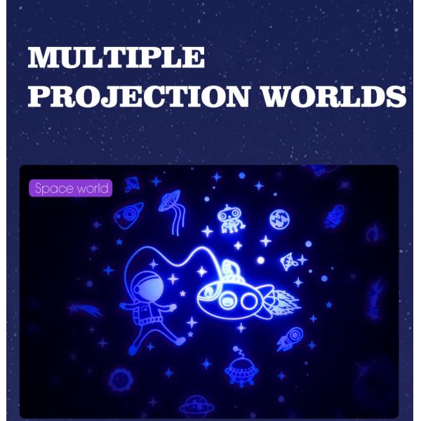 Mushroom Bedroom LED Night Light , CE ROHS Sky Projection Night Light