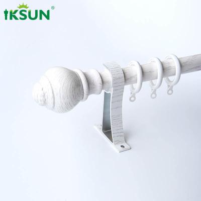 5.8m Silent Extrusion Modern Wood Curtain Rod Wood Grain Transfer