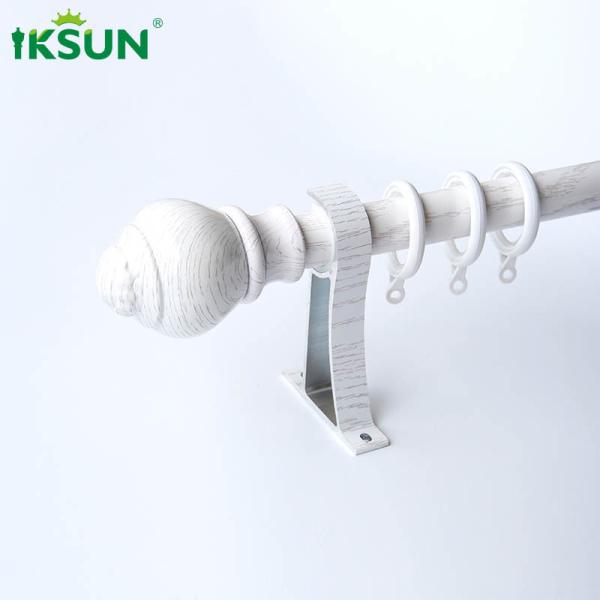 5.8m Silent Extrusion Modern Wood Curtain Rod Wood Grain Transfer