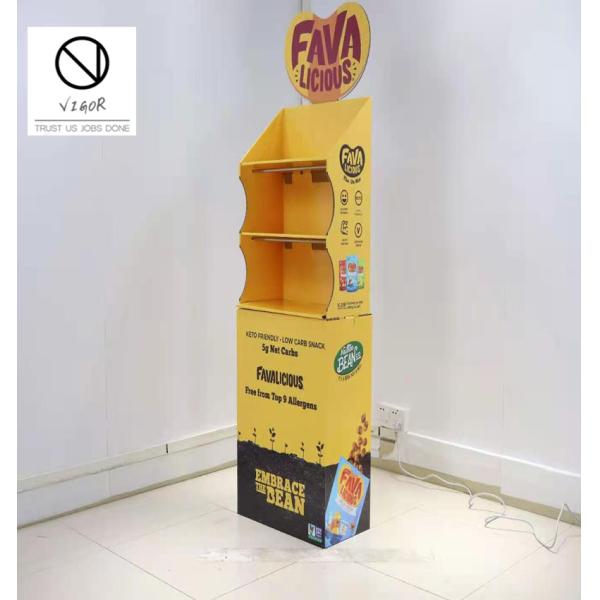 Cardboard Cosmetic Display Commercial Sectional Display Furniture with Folding Design