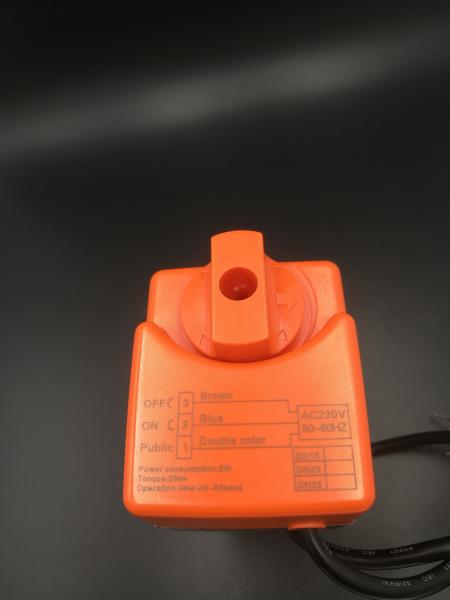 1.6MPa 3 24v prendido 2.5kv motorizou a válvula de bola para o aquecimento de água