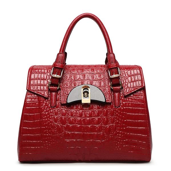 Wine Red 	Full Grain Leather Handbags