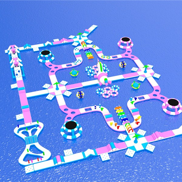 Hot Sell High Quality Commercial Water Inflatable Park Inflatable Floating Water Park Obstacle Course for Kids and Adults