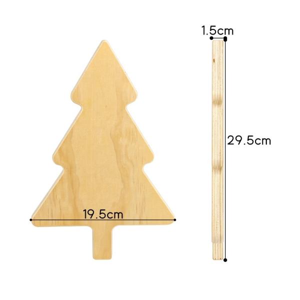 Christmas Tree Shape Blank Pizza Breads Wooden Food Tray Wood Sublimation Cheese Chopping Board
