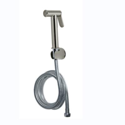 Sustainable Light Grey Hand-held Bidet Toilet Sprayer With Wall-mounted Hook Holder