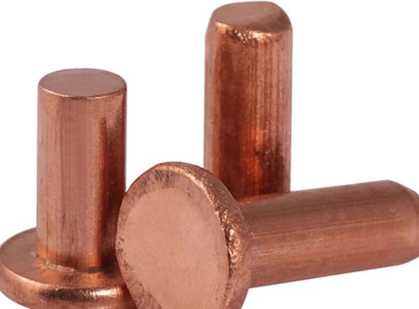 M7 M10 M8 Copper Flat head solid rivet 7/8 1 3/16 Copper finishing solid rivet custom size