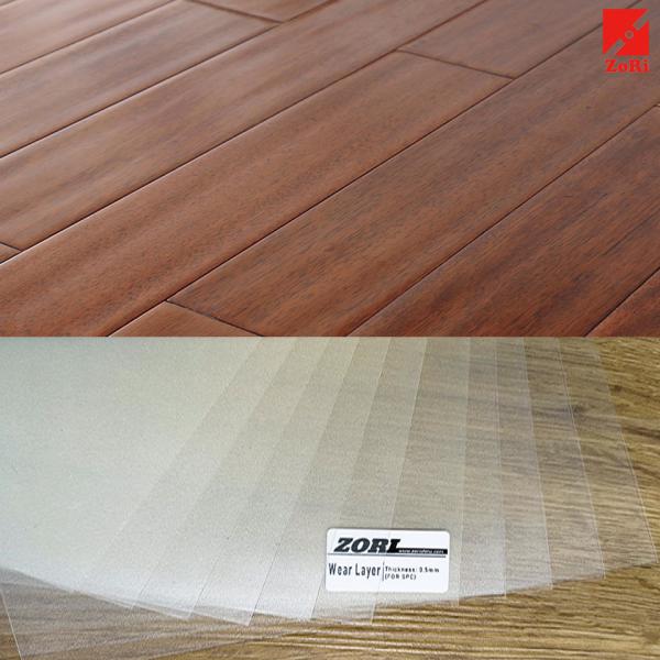 Anti Scratch 0.15mm 0.3mm PVC Wear-Resistent Layer Manufacturers For LVT Floor