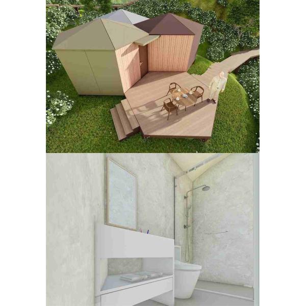 Великолепный современный Префаб расквартировывает аттестацию КЭ домов Префаб блока небольшую современную