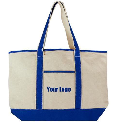 Cotton Canvas Promotional Shopping Bags Environmentally Friendly Type