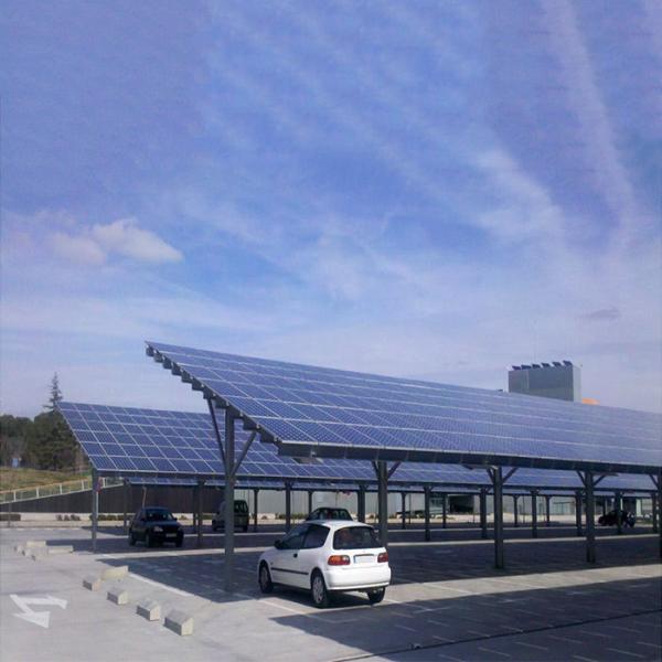 Corrosion Resistant Anodized Solar Parking Lot Structures Snow Load 30psf