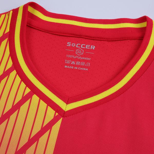 Jérsei respirável do grupo do futebol do ODM do OEM do peso leve liso seco rápido da camiseta de futebol