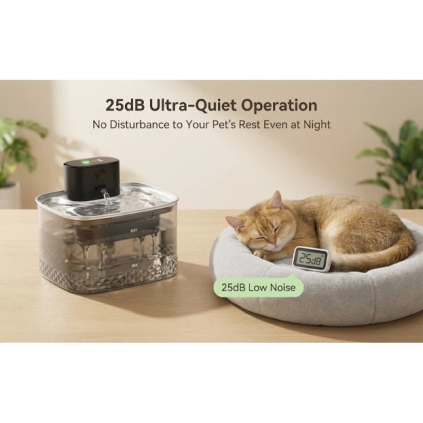 Rechargeable Smart Pet Water Dispenser Automatic Cat Water Fountain
