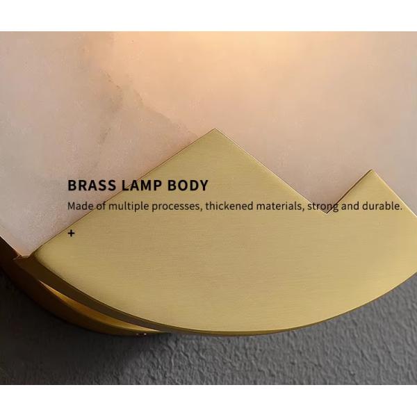 Luxury Alabaster Bedroom Bedside Wall Lamp Creative Staircase Aisle Art Decoration Background LED Wall Light
