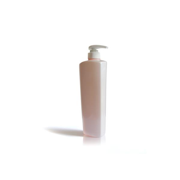 Body Cleanser Gel Square Cosmetic Bottles / Plastic Beauty Bottles With Pump 32/410