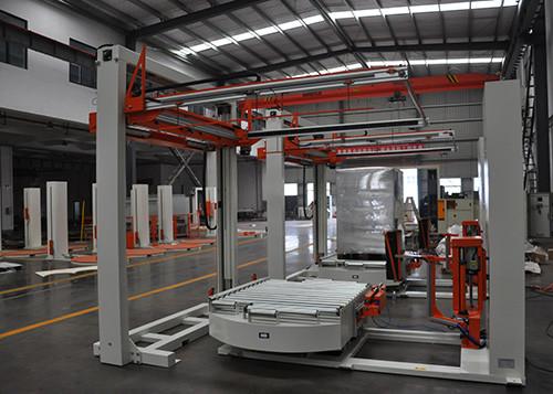 Swing Arm Pneumatic 2T Pallet Top Sheet Dispenser For Cosmetic Industry