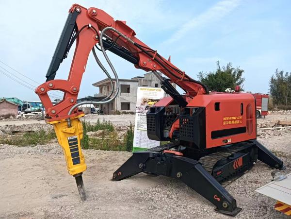 Refractory Brick Removal Steel Slag Cleaning Demolition Robot
