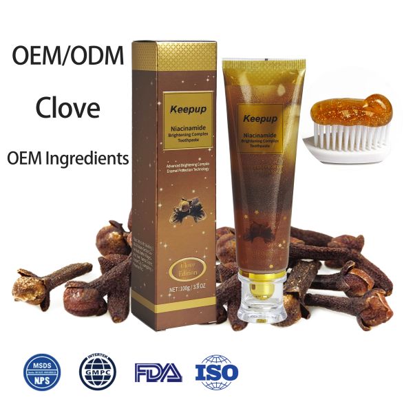 New Customized Niacinamide Whitening Toothpaste Clove Whitening Toothpaste Home Dentifrice Whitening for Cleansing the Mouth
