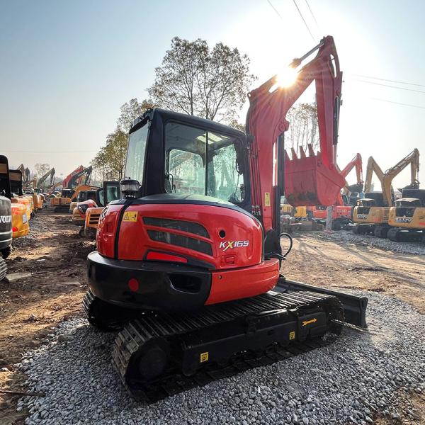 KX165 Used Kubota Excavator Rubber Tracked 6.5Ton Kubota Kx165 Secondhand Middle Digger
