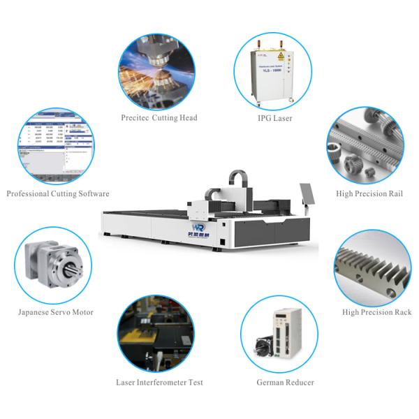 привод мотора сервопривода автомата для резки лазера волокна CNC 1000W DXF