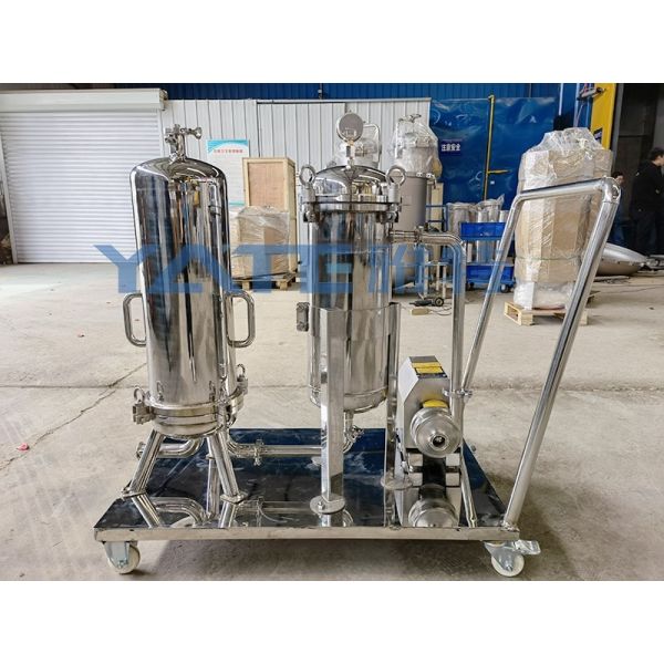 Vertical Design Stainless Steel Filter Housing with 0.2 μm Filtration Precision and 0.6Mpa Working Pressure