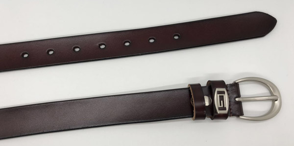 Петля ременной кожи женщин логотипа металла неподдельная кожаная длина 95 до 125cm