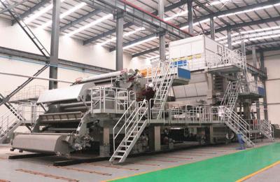 200T / D Corrugated Fluting Kraft Paper Machine 3800mm Jumbo Roll Production Line