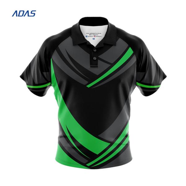 OEM Weaving 100% Polyester T Shirts Sublimation Spandex Polo For Golfers
