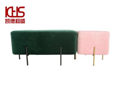 Jane Europe Long Storage Ottoman Bench Morandi Green Sakura Pink Storage Stool