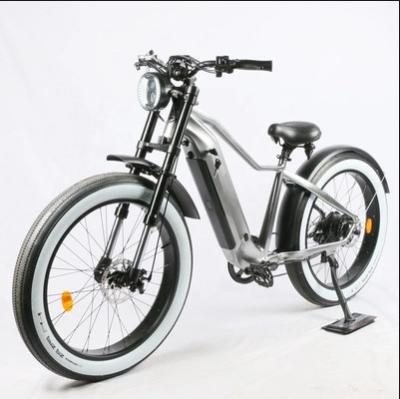 Front Suspension lithium battery electric bike With Balloon Tires And 40 Mile Range