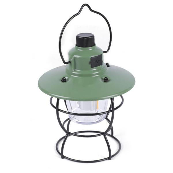 Camping Light Bulb, Iron Abs Type C Rechargeable Power Supply Deluxe Tungsten Portable Led Retro Camping Lights