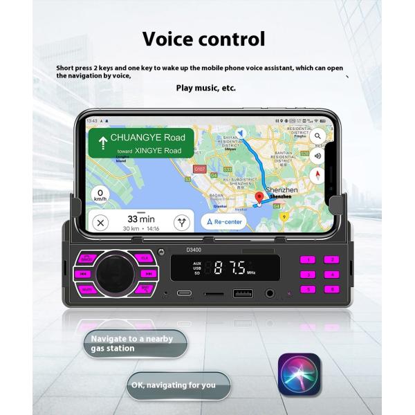 Creatall HD Lossless Music Car MP3 Player with Central Control Multi-Function USB Flash Drive Card Slot FM Radio