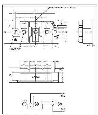 CM150DU-24NFH  CM150DU-24NFH HIGH POWER SWITCHING USE   MITSUBISHI igbt power module