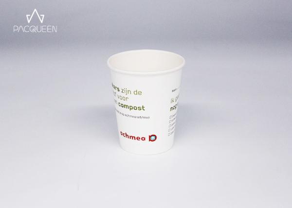 8 Oz / 10 Oz Single Wall Paper Takeaway Cups Convenient Leak Resistant
