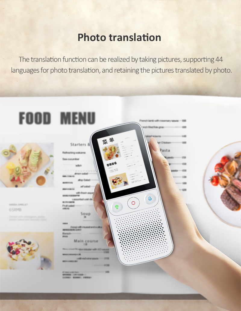 ChatGPT Portable Language Translator Photo Offline Translation Device For Business Travel