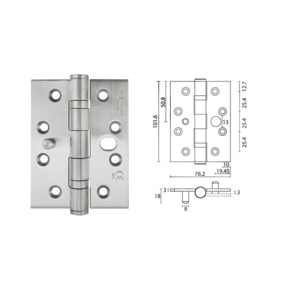 AISI304 Stainless Steel Heavy Duty Door Hinge Metal door Hinges
