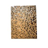 folha de aço inoxidável carimbada 0.25mm da ondinha do painel 316L da onda de água para o teto
