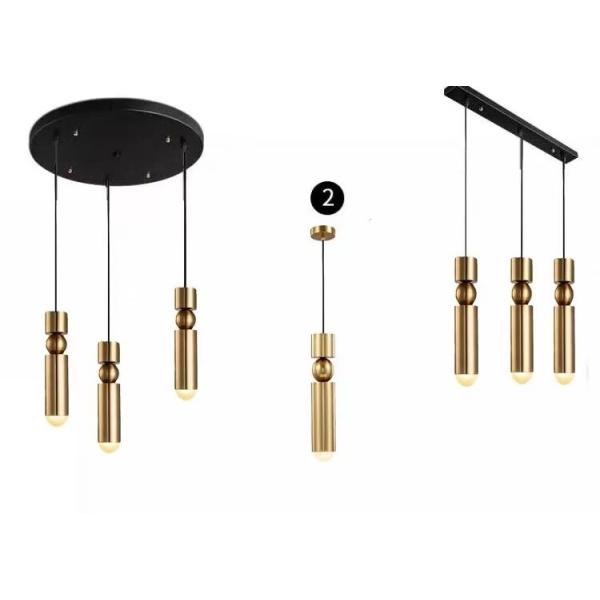 Kitchen Dining Room Bedroom Bedside Lamp Romantic Gold Led Pendant Lamp