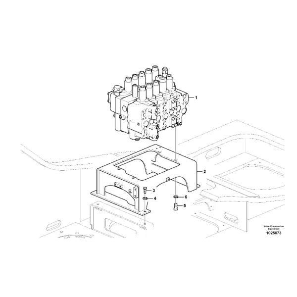 KMX32 14670038 VOE14670038 For Volvo EC380D Excavator Hydraulic Control Valve Repair Parts