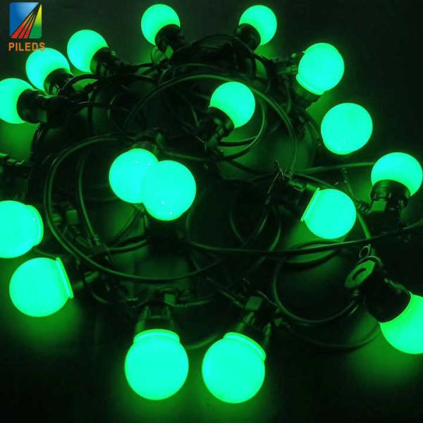 Commercial LED Point Light , Warm White festoon string lights outdoor 24V 10m 20m