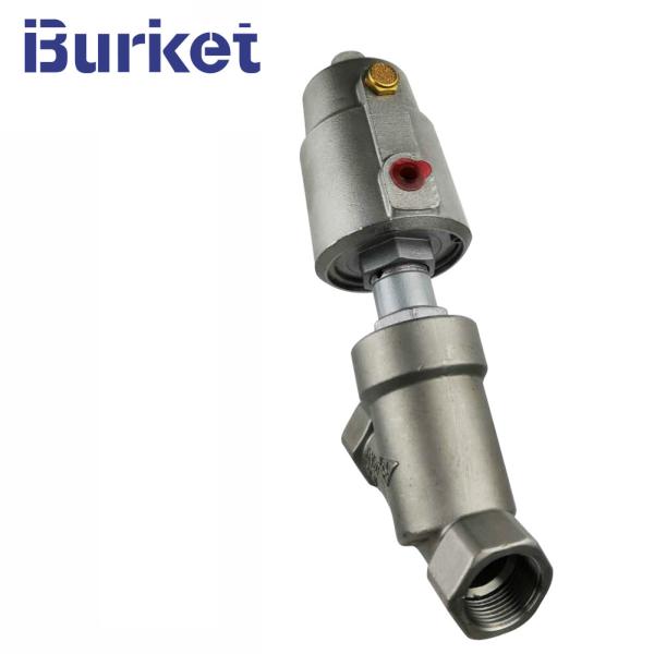 DN80 PN16/20 Stainless Steel Thread Angle Seat Valve with SS304/Plastic pneumatic cylinder