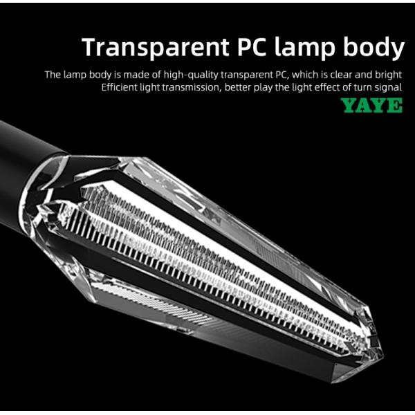 Lumière dynamique LED de virage de moto avec 30000 heures de durée de vie et matériel ABC PC