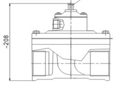Алюминиевый пневматический клапан 1/2 ИМПа ульс Г2» прямо до АК 220в ДМФ-Т-62С